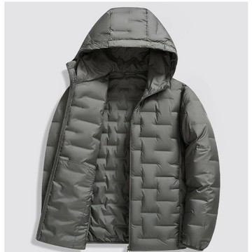 【巴黎精品】現貨+預購 頂級真羽絨外套90%鴨絨羽絨衣防風衝鋒外套秋冬上衣大碼男裝-輕薄連帽拉鍊4色a1mc32