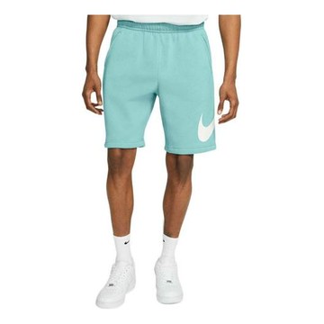 Men's Nike Logo Drawstring Athleisure Casual Sports Shorts Blue
