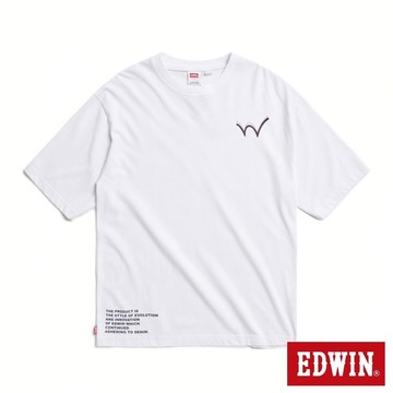 EDWIN 男裝 CITYBOY大寬版短袖T恤 (白色)