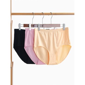 純棉300斤加大女內褲 三角褲頭高腰200斤胖mm寬松媽媽內褲加肥大