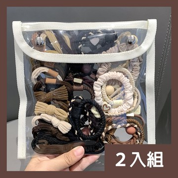 【CS22】咖啡奶茶色高彈耐用髮圈-2袋40入