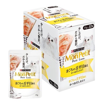 Mon Petit 貓倍麗 極上餐包 鮮鮪比目魚 35公克 X 12入 (2包裝)