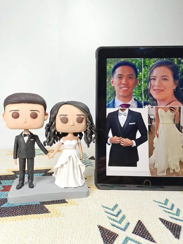 客製化3D人像公仔 訂製手工Funko Pop情侶父母夫妻結婚週年禮物