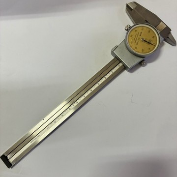 [沐沐屋]瑞士 TESA 解析度0.01 150mm 6吋附錶型游標卡尺