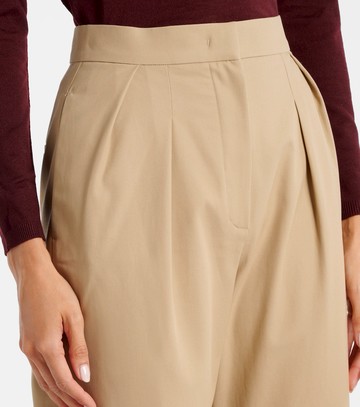 Max Mara Dede pleated cotton slim pants