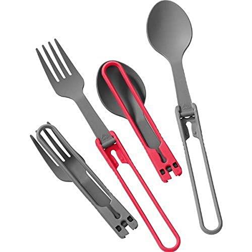 MSR 4-PIECE FOLDING CAMPING SPOON AND FORK SET