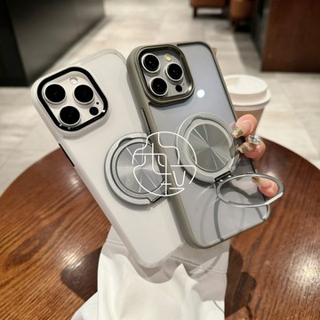 旋轉支架殼 透色 不發黃 Phone 17 Air 16 全包 15 14 13 12 11 Pro Max 保護殼