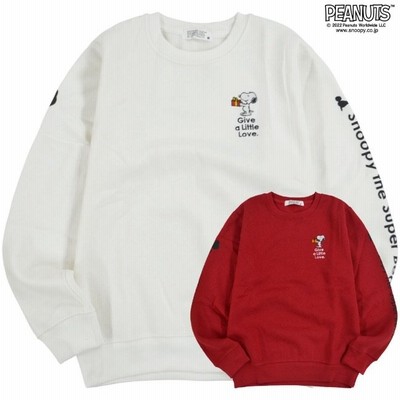 COACH×PEANUTS スヌーピー裏起毛長袖トレーナー-