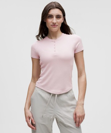 Hold Tight Short-Sleeve Henley Size 0