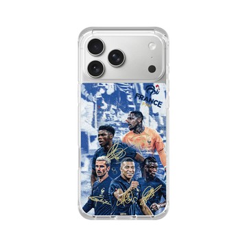 iPhone 17 Pro Max ClearX (MagSafe 兼容) 晶透白 - FFF - France National team - Signatures 1