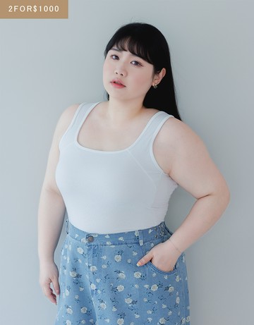 《兩件$1000》彈力無限後背交叉包覆感BRA TOP-白色