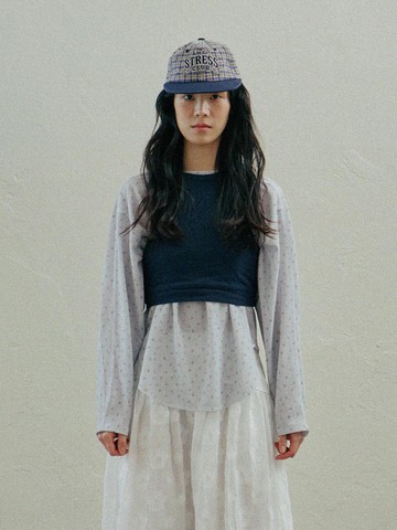Petal Layered Tee [Navy]