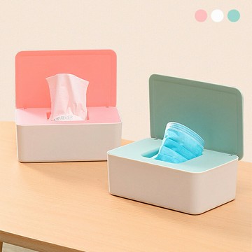 帶蓋口罩收納盒 多規格 一秒抽取 口罩儲存盒 口罩暫存盒 置物盒 衛生紙盒 紙巾盒 紙巾盒【BG0218】《約翰家庭百貨