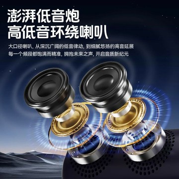 音箱便攜重低音炮雙喇叭戶外家用插卡盤大音量HiFi小音響