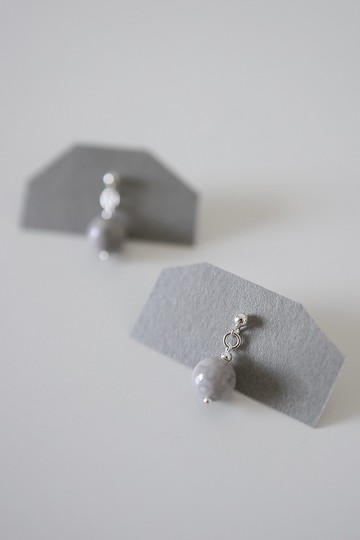 白孔雀純銀耳環　可改耳夾