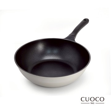 【CUOCO】侘寂風灰炒鍋30cm