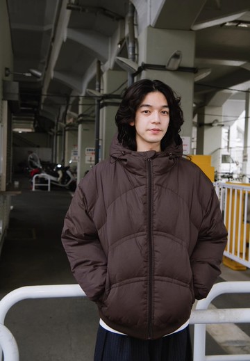 詩與面包 復古白鴨絨連帽羽絨服