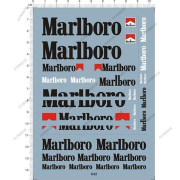 【台灣出貨】✨免運 632 1:12 Mclaren Marlboro f1萬寶路法拉利方程式賽車水貼