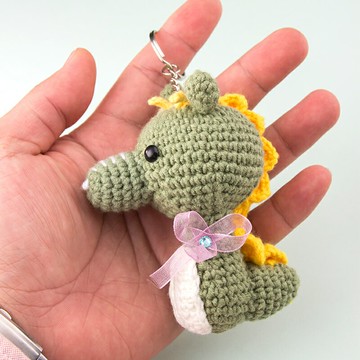 十二生肖毛線針織手工藝品鑰匙扣掛件創意個性可愛男女汽車鏈圈環