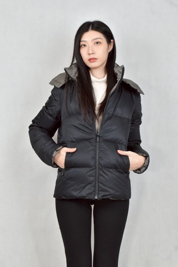 (M) fendi藍色羽絨連帽外套