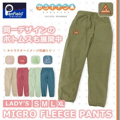 ペンフィールド × ゆるキャン△ グッズ レディース  刺繍 マイクロフリース パーカー S M L XL ペンフィールド × ゆるキャン△ グッズ レディース 刺繍