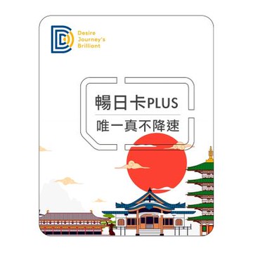 DJB_暢日卡PLUS 日本網卡 6天吃到飽不降速SIM卡