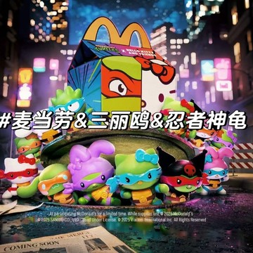 🔥馬來西亞麥當勞聯名三麗鷗 忍者龜🔥【海外限定】 夢幻聯動手辦 限定版收藏款 正版授權 公仔擺飾 送朋友禮物