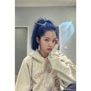 Saint Michael歐陽娜娜同款衛衣手繪涂鴉復古破洞做舊寬松連帽衫