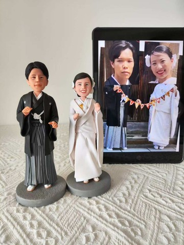 客制化人物公仔 結婚 周年紀念 禮物 訂制 3D人偶 人像畫 似顏繪
