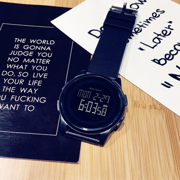 簡約韓版運動手表潮牌電子表夜光防水多功能手表學生男女表潮流