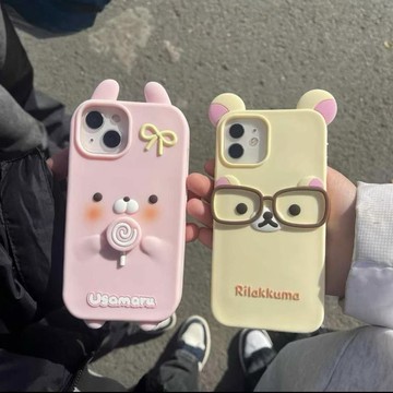 ⭐臺灣出貨⭐旋轉棒棒糖兔丸蘋果6p/5代xr手機殼iPhone1716151413軟se殼11pro