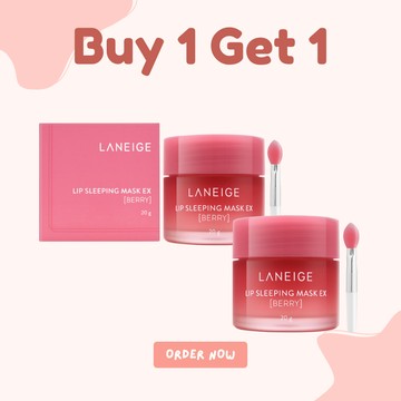 【LANEIGE蘭芝】睡美人極萃滋養晚安唇膜 20g #甜莓(下單請填雙數)