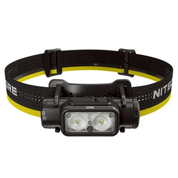 NITECORE 奈特科爾 NU53 1800流明輕量化高性能工業頭燈 內建高容量電池 附收納袋  黑色  1個
