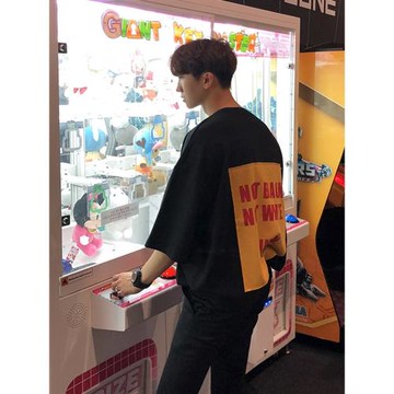 MRCYC韓系短袖t恤男潮牌潮流純棉青少年寬松ins衣服男士半袖衫