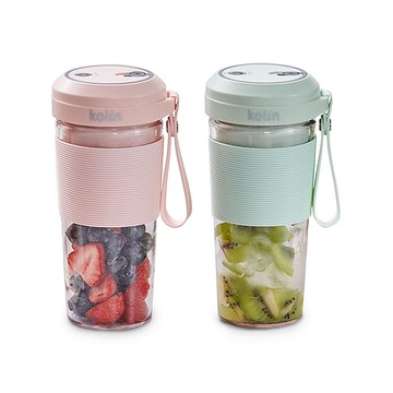 Kolin歌林無線Tritan隨行果汁機(雙杯組+附杯蓋) KJE-MN502P/G粉色