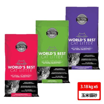 【貓漾】環保玉米砂 3.18kg 六包組(多種味道)
