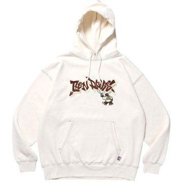 BEN DAVIS 24780062-06 SPRAY ART STITCH HOODIE 帽T (米白色)