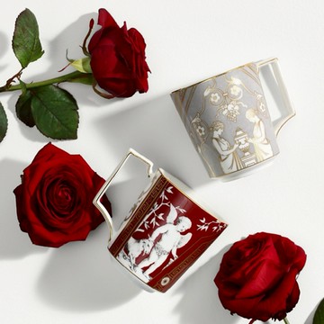 【Wedgwood】文藝復興灰風華系列 馬克杯300ml