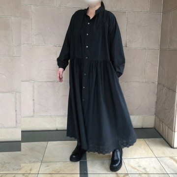 黑色 蕾絲下襬洋裝 附內襯裙 訂製款