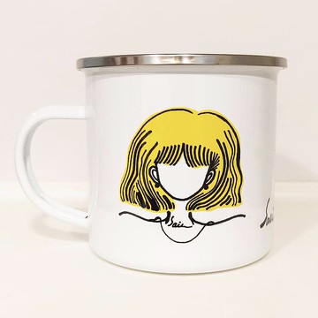 生日臉  搪瓷杯 琺瑯杯  廚房用具 早餐 牛奶杯 餐桌 鋼杯 琺瑯