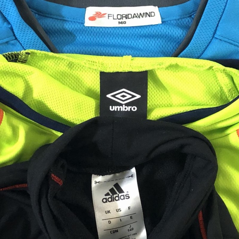 adidas アディダス umbro 他 男の子 長袖トレーニングTシャツ 3点