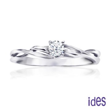 ides愛蒂思  成年禮 生日禮 日系輕珠寶OL系列設計款14K金鑽石戒指/雅緻