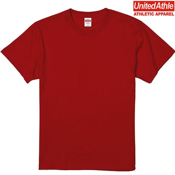 日本 United Athle UA5001 圓領 5.6磅 短T 素T (069 紅色)