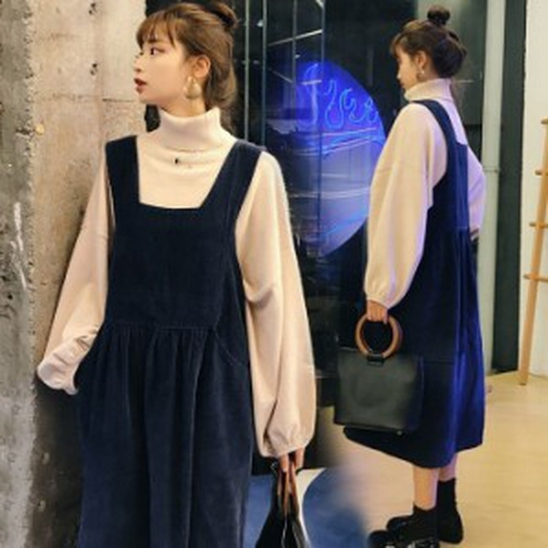 セットアップ レディース 秋冬 ジャンパースカート レディース タートルネック ニット ジャンパースカート サロペット スカート 秋 冬 通販 Lineポイント最大3 0 Get Lineショッピング