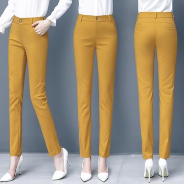 哈倫褲女春秋2026年新款春季高腰顯瘦直筒西裝休閑褲小腳煙管褲子