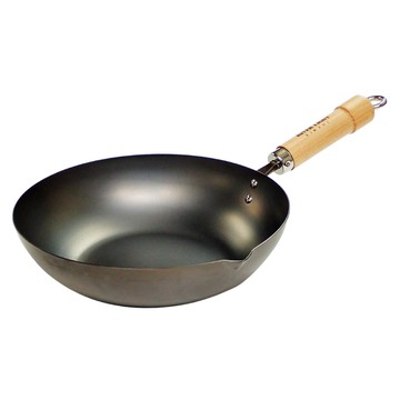 RIVER LIGHT 極JAPAN 鐵製深型炒鍋 J1420  1個  20cm