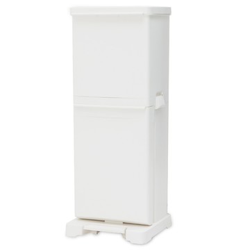 Lily Bean 直立式雙層分類回收箱  白色  32.5 x 28.5 x 81cm