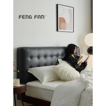 豐范貓爪皮高端床頭靠墊榻榻米軟包防撞雙人靠背床頭板大靠背套罩