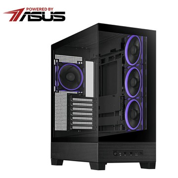 【ASUS 華碩】A31 PLUS ARGB 海景房 ATX 機殼 黑色【三井3C】