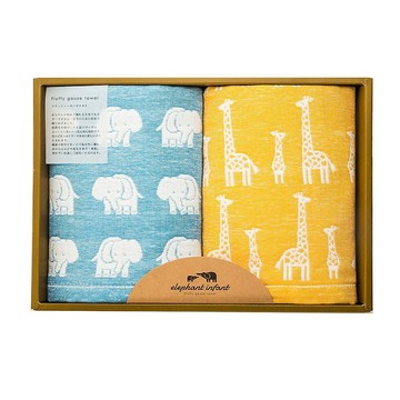JOGAN日本成願毛巾 elephant infant 象寶貝系列 禮盒組(六款)